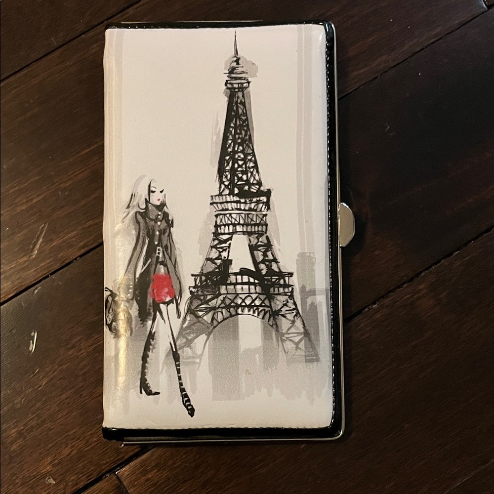 Icing Eiffel Tower Wallet - Black, White, Red